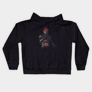 Kamen Rider Black RX Scribble Art Kids Hoodie